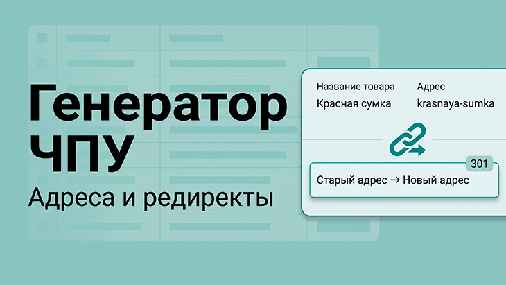 Генератор ЧПУ и редиректы