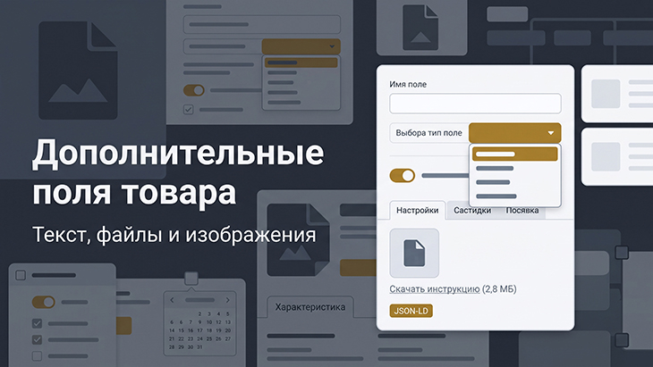 Дополнительные поля товара