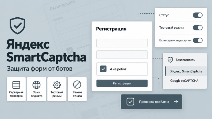 Яндекс SmartCaptcha и Google reCAPTCHA для OpenCart 4
