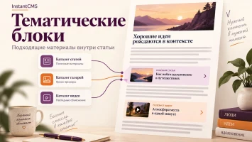 Тематические блоки